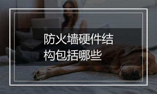 防火墙硬件结构包括哪些
