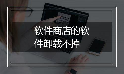 软件商店的软件卸载不掉
