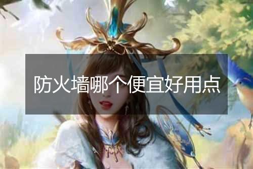 防火墙哪个便宜好用点