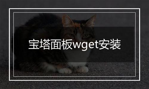 宝塔面板wget安装