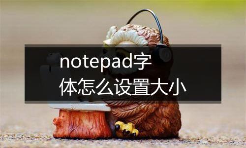 notepad字体怎么设置大小
