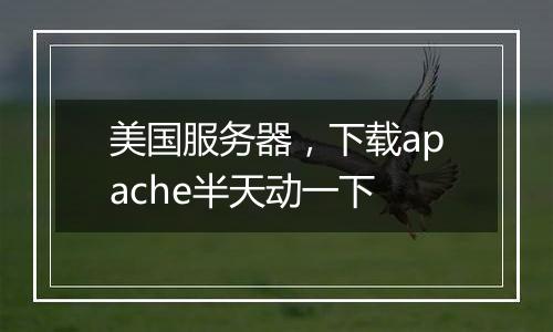美国服务器,下载apache半天动一下