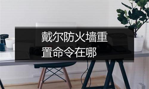 戴尔防火墙重置命令在哪
