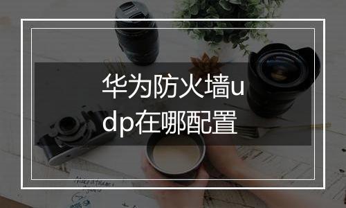 华为防火墙udp在哪配置