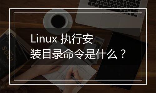 Linux 执行安装目录命令是什么?
