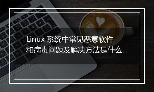 Linux 系统中常见恶意软件和病毒问题及解决方法是什么?