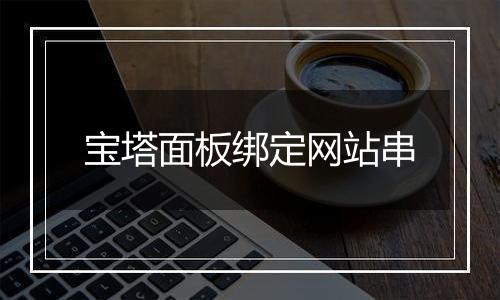 宝塔面板绑定网站串