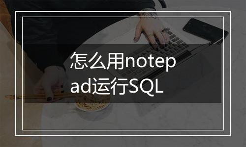 怎么用notepad运行SQL