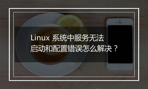 Linux 系统中服务无法启动和配置错误怎么解决？