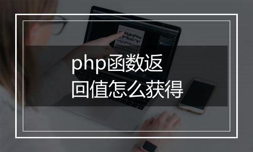 php函数返回值怎么获得