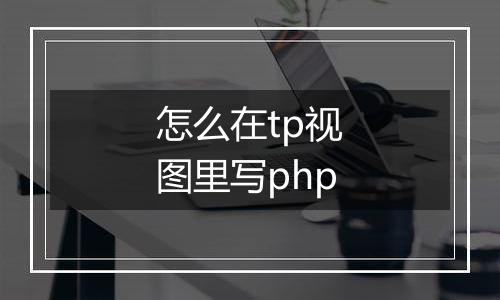 怎么在tp视图里写php
