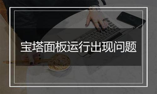宝塔面板运行出现问题