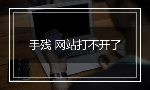 手残 网站打不开了