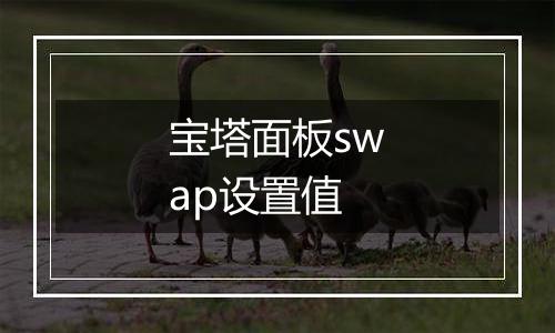 宝塔面板swap设置值