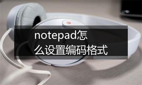 notepad怎么设置编码格式