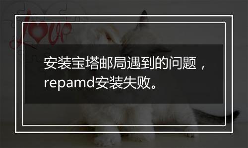 安装宝塔邮局遇到的问题,repamd安装失败。