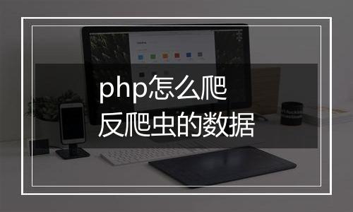 php怎么爬反爬虫的数据