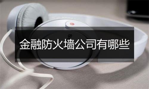 金融防火墙公司有哪些