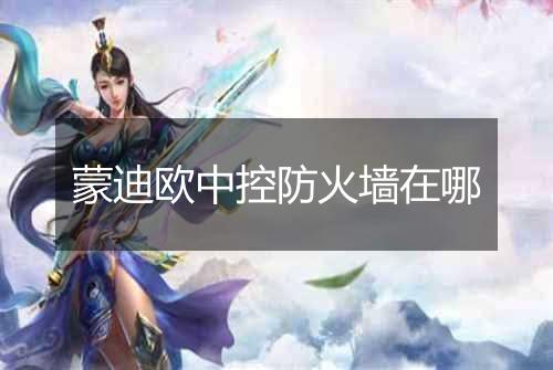 蒙迪欧中控防火墙在哪