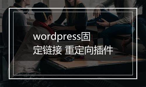 wordpress固定链接 重定向插件