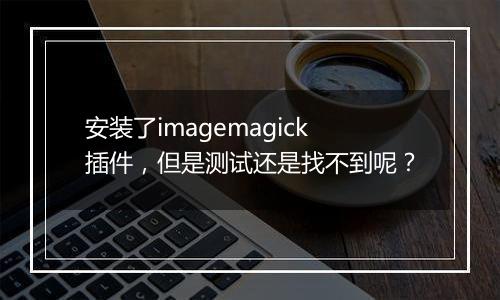 安装了imagemagick插件，但是测试还是找不到呢？