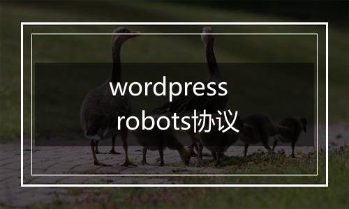 wordpress robots协议