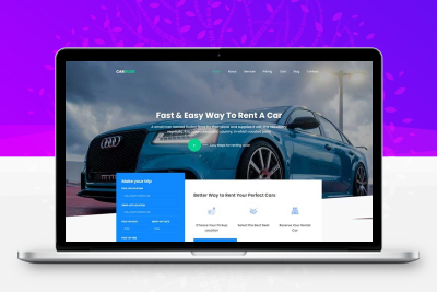 汽车租赁汽车接送Bootstrap4网站模板