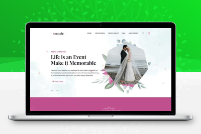 婚纱摄影婚礼策划公司html网站模板
