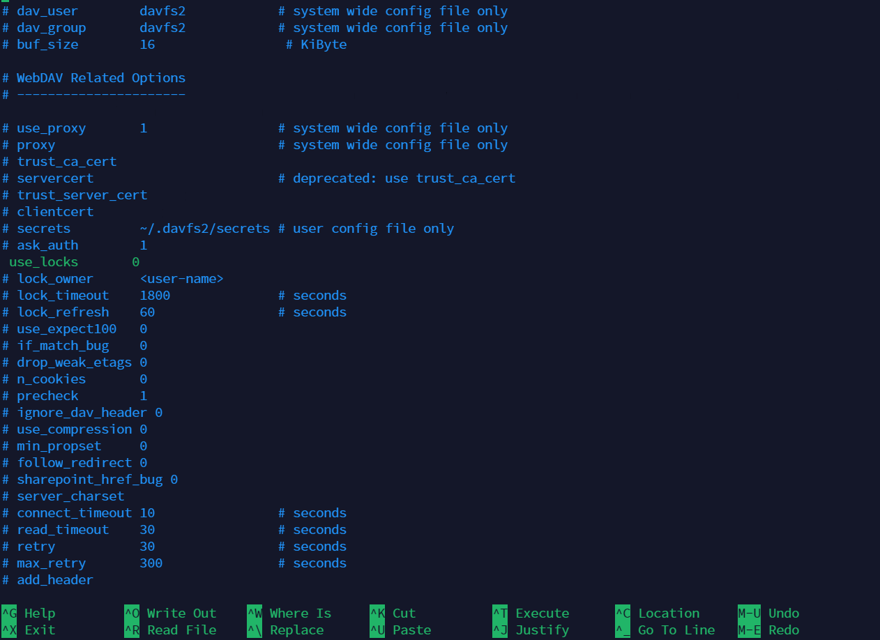 Linux使用davfs2挂载webdav作为本地磁盘并实现自动挂载